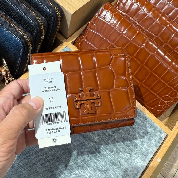 Tory Burch Thea Embossed Compact Wallet 170113 - Picture 5 of 6